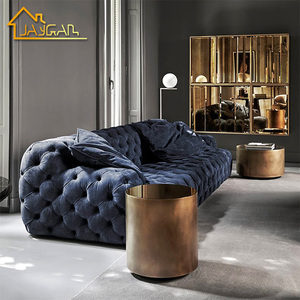 С горячей продажей шаровые Современные 2 местный кожаный диван meridiani norton capitonne устоявшийся диван дома кушетки - Product Image 6