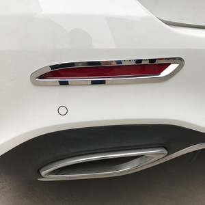 Cardimanson Mercedes-Benz A-Class Rear Fog Light Trim Carbon Fiber Texture Electroplated Silver Exterior Modification - Product Image 2