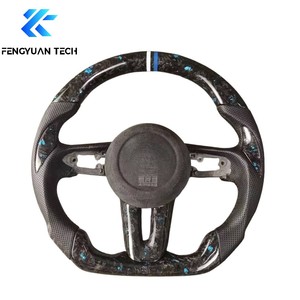 <span class=keywords><strong>Volant</strong></span> en cuir et fibre de carbone personnalisé chauffant à LED Forgiato pour Mazda 3 6 Cx30 Cx3 2019 2020 <span class=keywords><strong>2021</strong></span> 2022 2023 2024 2025 2026 - Product Image 5