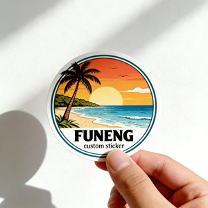 Custom Sticker Roll Waterproof Adhesive Sealing Round Business Vinyl Brand Logo Logo Sticker Food Packaging Labels