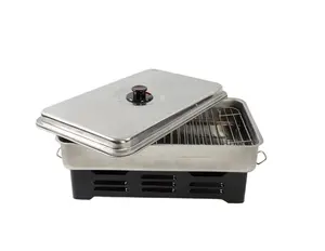 Roker Vis Barbecue Grill Rookloze Spies Binnen 2 In 1 Hete Pot Bbq Korean 3 Roker Vis Alcohol Kachel