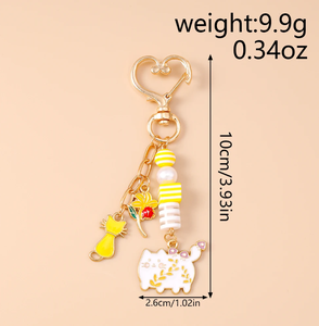 Cute Enamel Fruit Strawberry Keychain <strong>Lollipop</strong> Key <strong>Ring</strong> for Women Girls Handbag Pendants DIY Key Chain Jewelry Gift - Product Image 2