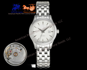 Reloj de pulsera clásico redondo para mujer con indicador de fecha, reloj de vestir informal de negocios con correa de acero inoxidable - Product Image 2