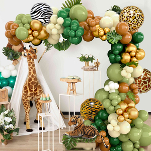 <span class=keywords><strong>Jungle</strong></span> Animal Ballon Guirlande Arc Kit 1er <span class=keywords><strong>Anniversaire</strong></span> Fête <span class=keywords><strong>Décoration</strong></span> Enfants Garçon Baby Shower Safari Décor Latex Ballons - Product Image 5