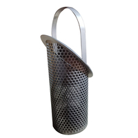 Capuchon de filtre conique en acier inoxydable pour entrée de pompe, tambour filtrant en maille en Y pour machines industrielles, cylindre en maille perforée