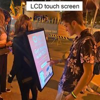 YINGLUX Pantalla LCD de 21.5 Pulgadas y 1000nits de Alto Brillo, Cartel Digital para Mochilas, Reproducción Automática de Anuncios para Tiendas Minoristas, Centros Comerciales y Ascensores