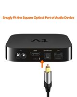 Câble audio optique numérique CableCreation Toslink SPDIF, cordon en alliage de zinc tressé à fibre optique pour barre de son, home cinéma, téléviseur