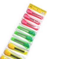 Cuchillo Multiusos de Acero, Herramienta de Corte para Arte y Papelería, Cortador Manual de Papel con Cuchilla de Cambio Rápido para Abrir Cajas, Gran Venta