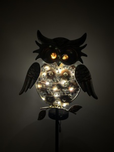 Ngoài trời không thấm nước thủ công kim loại <span class=keywords><strong>Owl</strong></span> chuỗi năng lượng mặt trời đèn Cổ Phần LED ánh sáng cho trang trí sân vườn - Product Image 2