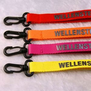 Various Color Plain Nylon Metal <b>Key</b> <b>Ring</b> Holder Fabric <b>Custom</b> Car Keychain - Product Image 3