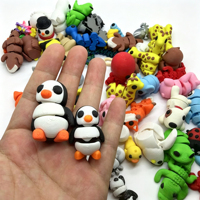 Sachets mystères d'animaux articulés imprimés en 3D, figurines miniatures à articulations flexibles, jouets surprise