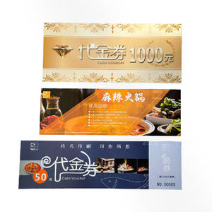 Cupones de descuento impresos personalizados al por mayor papel recubierto 20% de descuento - Product Image 1