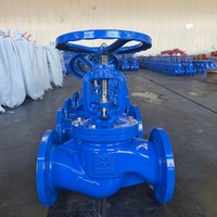 Vanne d'arrêt à bride industrielle DN65 PN16 en fonte ductile GGG50 avec volant pour raccords de conduites d'eau municipales