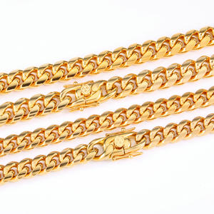 Cadena Cubana de Plata Tai Personalizada para Hombre, Estilo Hip-Hop, Chapada en Oro de 18K, Moderna y de Marca, para Regalo - Product Image 4