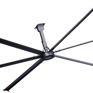 Ventilateurs de plafond industriels de grande taille à moteur PMSM à faible bruit de 12 pieds pour entrepôts et restaurants, fabricant de ventilateurs industriels HVLS - Product Image 1