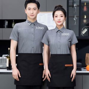 T-shirts et polos d'été pour garçons, style restaurant et bar, avec logo brodé personnalisé, pour chefs - Product Image 1