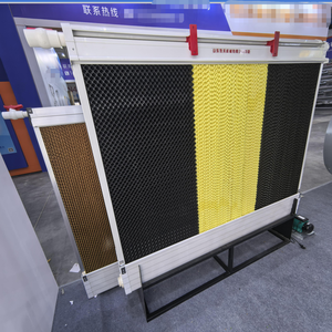 แผ่นพลาสติกพีวีซีทำความเย็นรังผึ้งติดผนังสำหรับฟาร์มสัตว์ปีกบ้านไก่เรือนกระจกสภาพใหม่รับประกัน1ปี - Product Image 1