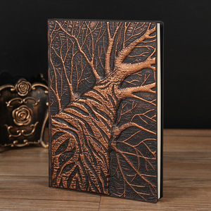 Cubierta grabada de diseño especial, cuaderno <span class=keywords><strong>con</strong></span> Logo 3D en relieve y letras prensadas, diario A5 de cuero suave y duro <span class=keywords><strong>con</strong></span> relieve - Product Image 2
