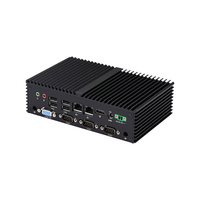Pemutar PC tertanam papan iklan Digital J6412 komputer industri DC 12V LAN ganda 5 RS232 COM DDR4 RAM PC Mini