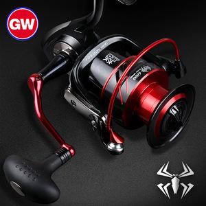 Carrete de Pesca Gw Guangwei Black Spider, Carrete de Aleación de Aluminio, Tamaño 6000, para Pesca con Señuelos en Roca - Product Image 4