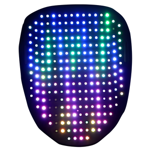 Nueva máscara de logotipo brillante LED DIY fiesta RGB pantalla estática dinámica máscara de luz LED recargable para Halloween Navidad LED luminoso - Product Image 1