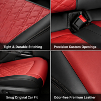 Housses de siège auto personnalisées OEM en gros, ensemble complet, protection de siège auto en cuir imperméable