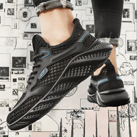 Chaussures décontractées à enfiler personnalisées, prix d'usine, respirantes, en maille, pour hommes, été, automne, hiver, en PU, PVC, tissu coton
