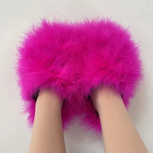 Ciabatte Estive da Donna in Piuma di Struzzo, <span class=keywords><strong>Scarpe</strong></span> con Tacco in Piuma di Struzzo, Ciabatte alla Moda, <span class=keywords><strong>Scarpe</strong></span> con <span class=keywords><strong>Piume</strong></span> - Product Image 6