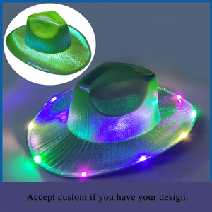 Gran oferta, accesorio <span class=keywords><strong>de</strong></span> sombrero <span class=keywords><strong>de</strong></span> <span class=keywords><strong>vaquero</strong></span> LED, <span class=keywords><strong>disfraz</strong></span> <span class=keywords><strong>de</strong></span> Halloween iluminado <span class=keywords><strong>para</strong></span> el Día <span class=keywords><strong>de</strong></span> San Valentín, MOQ 100PCs - Product Image 6