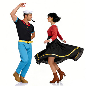 Disfraz de Popeye el Marinero para Parejas, Disfraz de Halloween, Disfraces Elegantes para Hombres y Mujeres, Disfraz para Jugar a Roles - Product Image 5