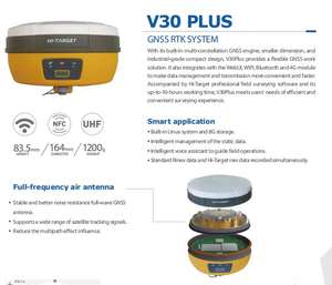Receptor de alta precisão do <span class=keywords><strong>gnss</strong></span>, <span class=keywords><strong>hi</strong></span>, alvo <span class=keywords><strong>v30</strong></span> plus, v90 v90 plus - Product Image 3