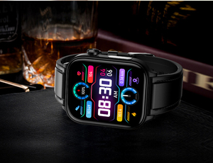 Reloj Inteligente ET570 con ECG, Pantalla de 1.96 Pulgadas, Llamadas, Lípidos en Sangre, Ácido Úrico, IMC, Composición Corporal, Reloj de Fitness - Product Image 3