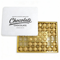 Tampons de coussin en chocolat 7 plis personnalisés Papier couché simple face pour usage alimentaire-pour boîte de chocolat Emballage de bonbons et de biscuits