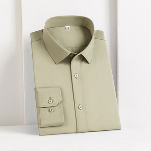 Camisa de Manga Larga para Hombre, de Algodón de Alta Calidad, Antiarrugas, Sin Plancha, para Negocios, Ropa Formal de Negocios para Hombre - Product Image 4
