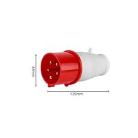 Prise et Fiche Industrielles Étanches Mâle/Femelle 16A 32A 63A 125A 3P 4P 5P 3 4 5 Broches IP44 IP67 110V 380V 415V