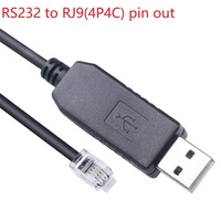 Cable de Puerto Serie RS232 RS485 TTL232 USB a RJ12 6P6C de 1 m, Cable de Actualización de Firmware