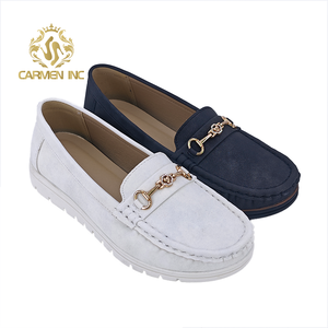 Zapatos de cuero pequeños sin cordones elegantes/de <span class=keywords><strong>Ballet</strong></span> para mujer, novedad de 2024, zapatos planos de una línea para mujer, mocasines informales profesionales - Product Image 5