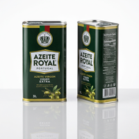 Bidon en fer blanc vide de 3L pour huile d'olive, personnalisable avec logo, conteneur métallique alimentaire pour huile de cuisson, vente en gros