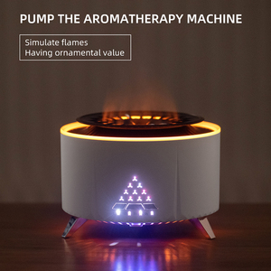 Hot Promotions Electric air Humidifier Realistic Flame <b>USB</b> Music Player Bedroom Office Hotel Essential Oils Aromatherapy - Product Image 2