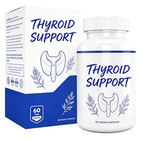 Complément alimentaire pour la thyroïde des adultes OEM – Capsules enrichies en iode, formule énergie et concentration, complexe de vitamine B12, zinc, sélénium, Ashwagandha – 60 gélules