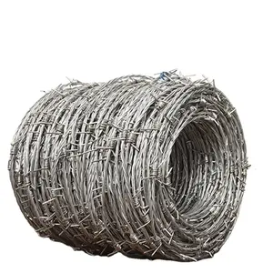 High Quality Anti-Rust 10 Gauge 500 Meters 50Kg for galvanized barbed wire cerca de seguranca de arame farpado arame farpado