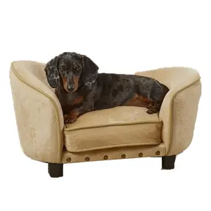 Großhandel Klassische Design Angepasst Material Bunte Samt Hund Sofa