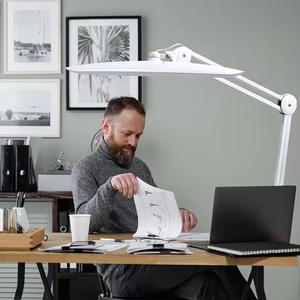 Lampe de bureau LED pour ongles avec pince, 117 LED, 2200 lumens, bras pivotant en métal de 20 pouces, lampe de travail à intensité réglable pour la lecture, le bureau - Product Image 4