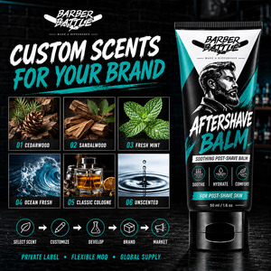 Lotion et <span class=keywords><strong>Baume</strong></span> <span class=keywords><strong>Après</strong></span>-<span class=keywords><strong>Rasage</strong></span> Hydratants et Nourrissants pour Hommes – Protection Cutanée Intense pour Peaux Sèches – Fournisseur OEM pour Salons de Coiffure - Product Image 2