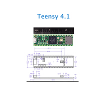 Microcontrôleur Teensy 4.1 Dev-16771 Imxrt1062 Teensy 4.0 Teensy 4 Ultra-High Performance Core, Audio Puissant