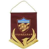 Offre Spéciale Satin Pride Impression Pas Cher Prix Garden Club Bannières Tous Les Pays Football Échange Fanion Drapeaux Avec Logo Personnalisé