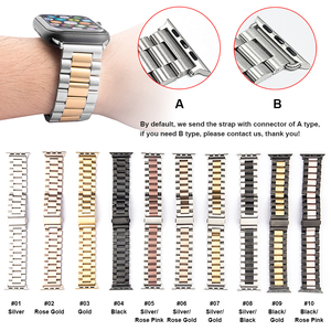RYB Venta al por mayor <span class=keywords><strong>Watch</strong></span>_band_stainless Correas Para Band para <span class=keywords><strong>Apple</strong></span> <span class=keywords><strong>Watch</strong></span> 41mm 45mm - Product Image 6
