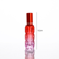 Mini flacon de parfum en verre 10ml 15ml avec bouchon à vis et pulvérisateur, style courge amère, dégradé et couleur transparente