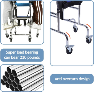 Silla Ergonómica de Rehabilitación para Parálisis Cerebral Pediátrica, Silla de Soporte Postural para Niños con Necesidades Especiales, con Hebillas de Seguridad de un Clic, CE - Product Image 2