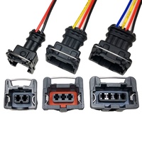 Connecteur étanche pour capteur de gaz 2P 3P 4P avec faisceau de câblage de 15 cm pour injecteur de carburant automobile